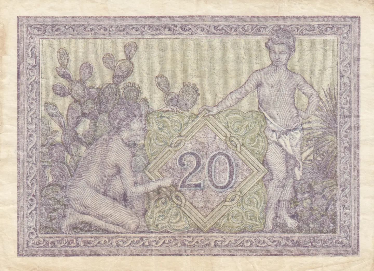 20 francs 1942 from Algeria, P-92a (1942) — image 2