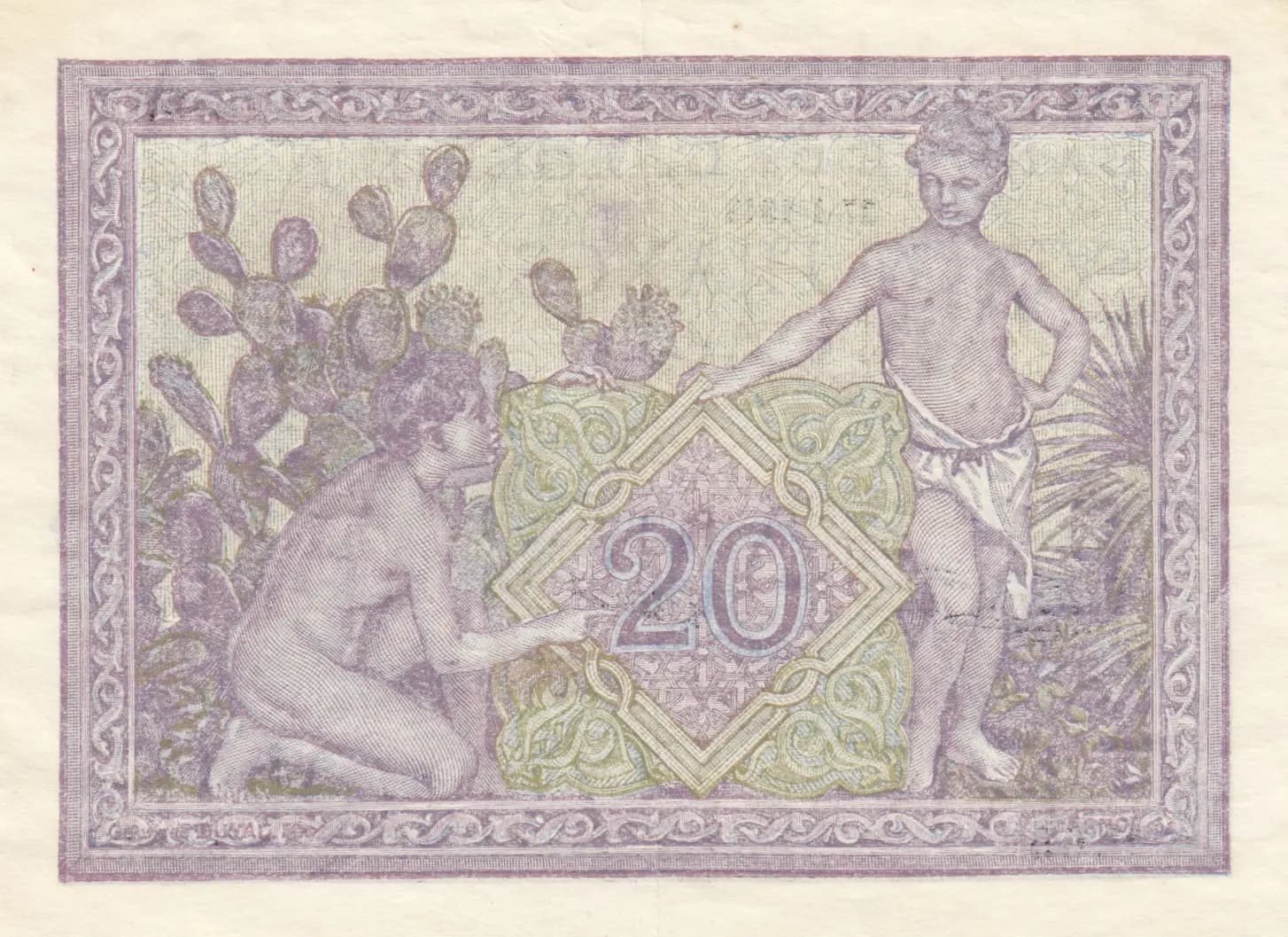 20 francs 1943 from Algeria, P-92a (1943) — image 2