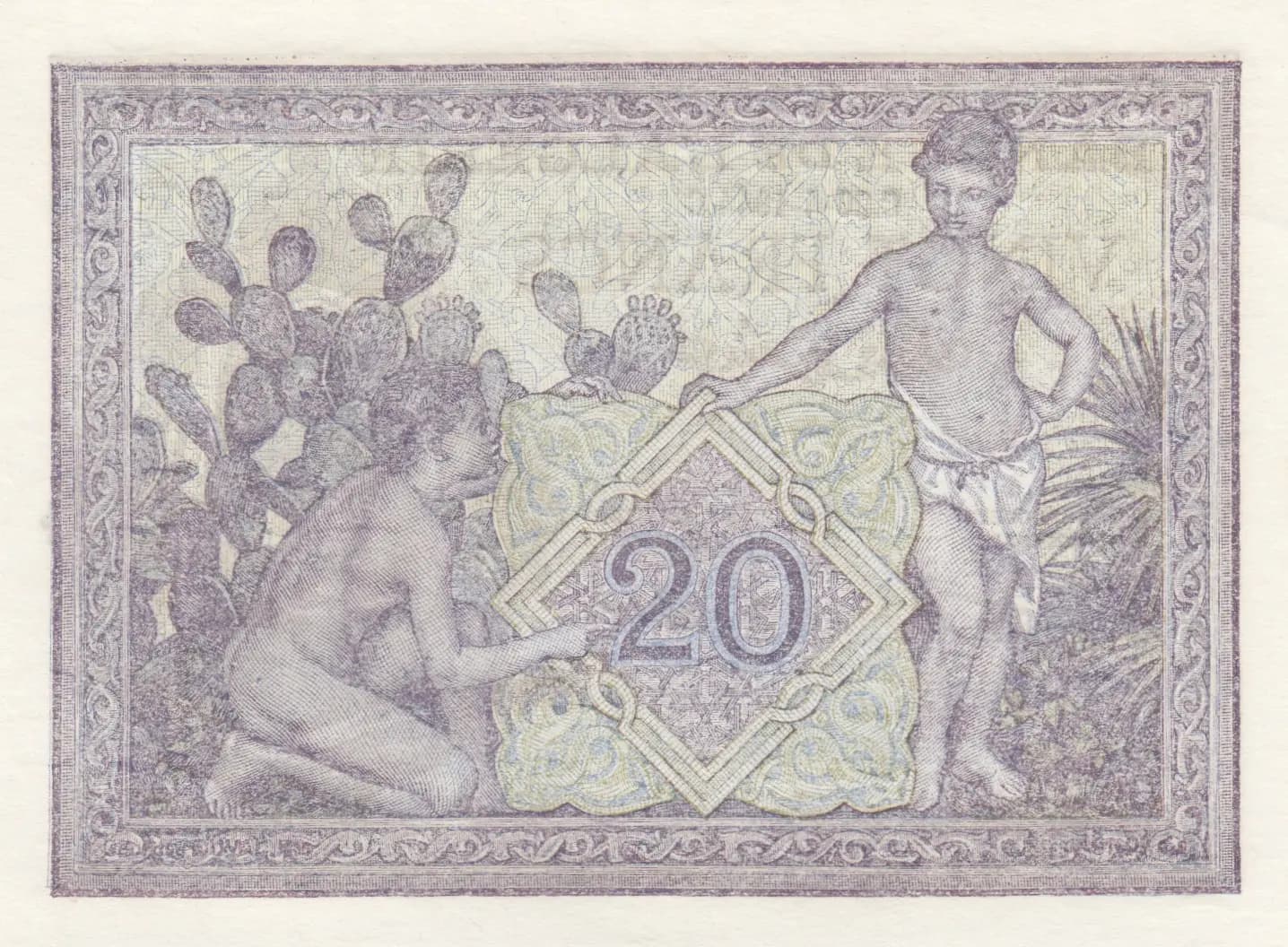 20 francs 1944 from Algeria, P-92a (1944) — image 2