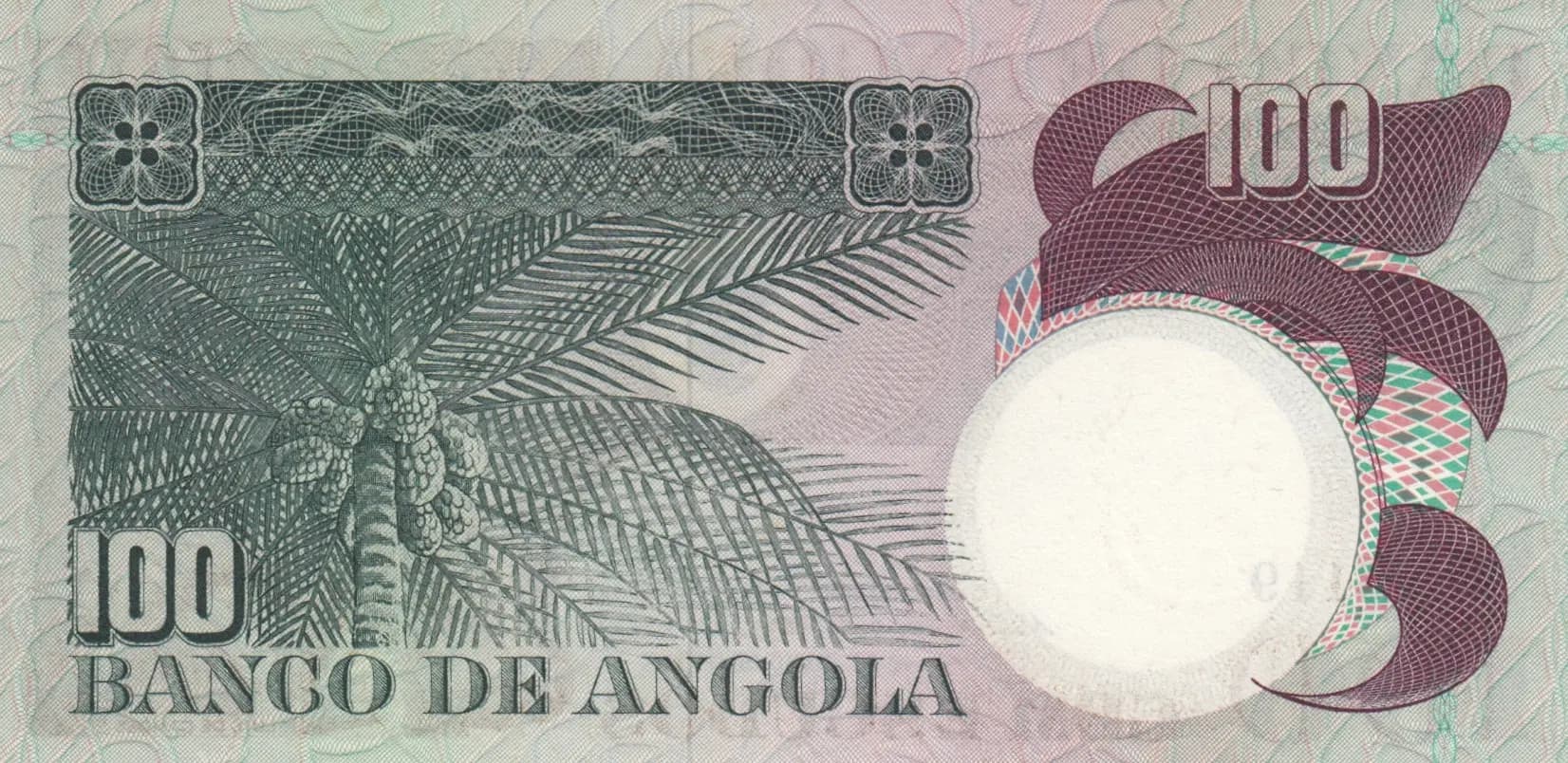 100 escudos 1973 from Angola, P-106 (1973) — image 2