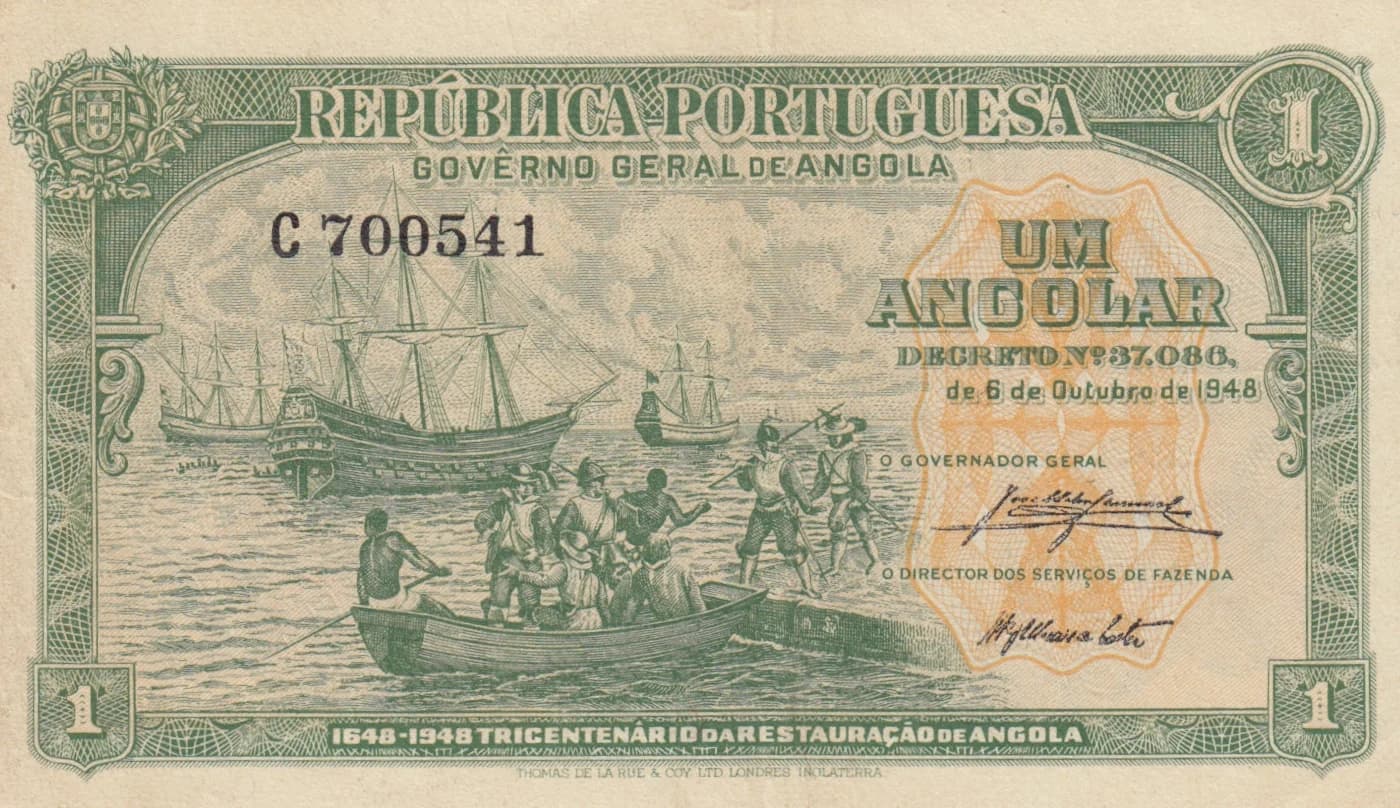 1 angolar 1948 from Angola, P-70