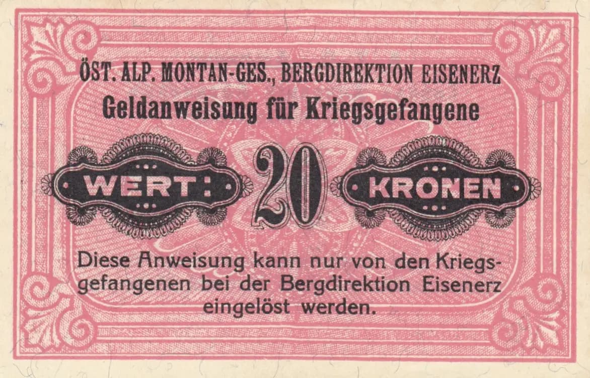20 kronen 1914 Eisenerz from Austria, P-unlisted (1914) — image 1