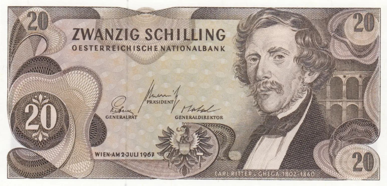20 shillings 1967 from Austria, P-142 (1967) — image 1