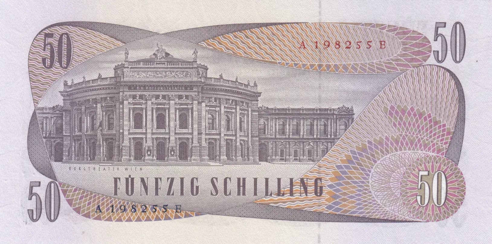 50 shillings 1970 from Austria, P-143 (1970) — image 2
