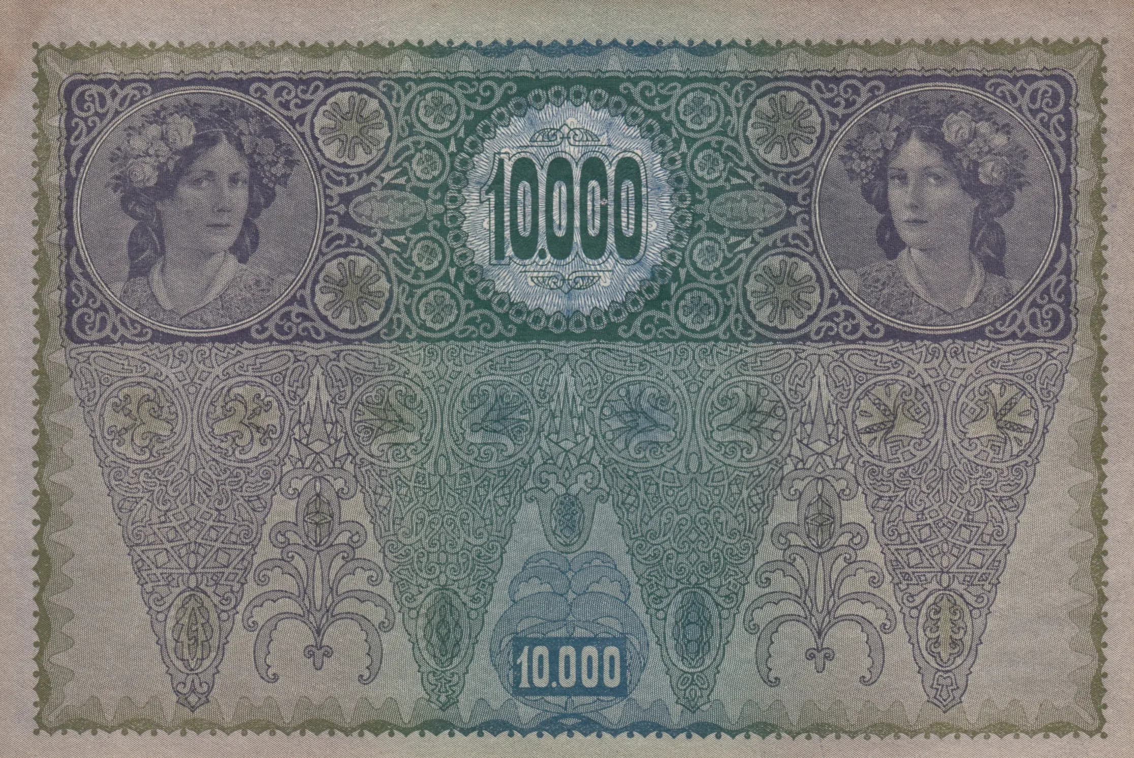 10 000 kronen 1919 from Austria, P-65 (1919) — image 2