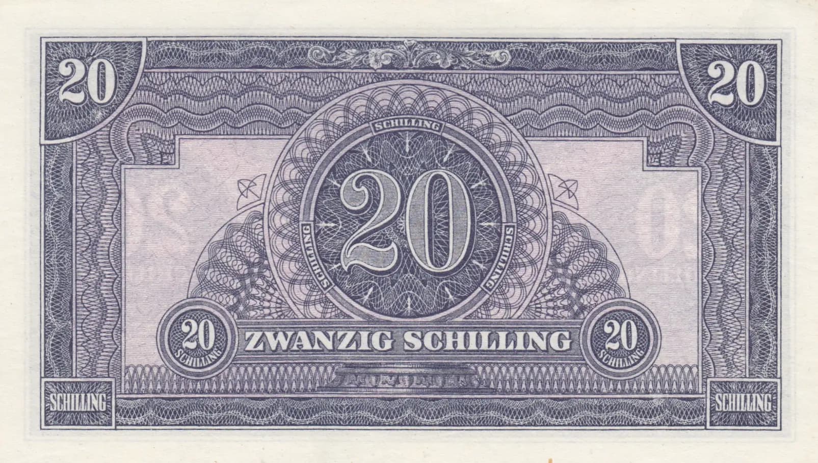 20 shillings 1944 from Austria, P-107 (1944) — image 2
