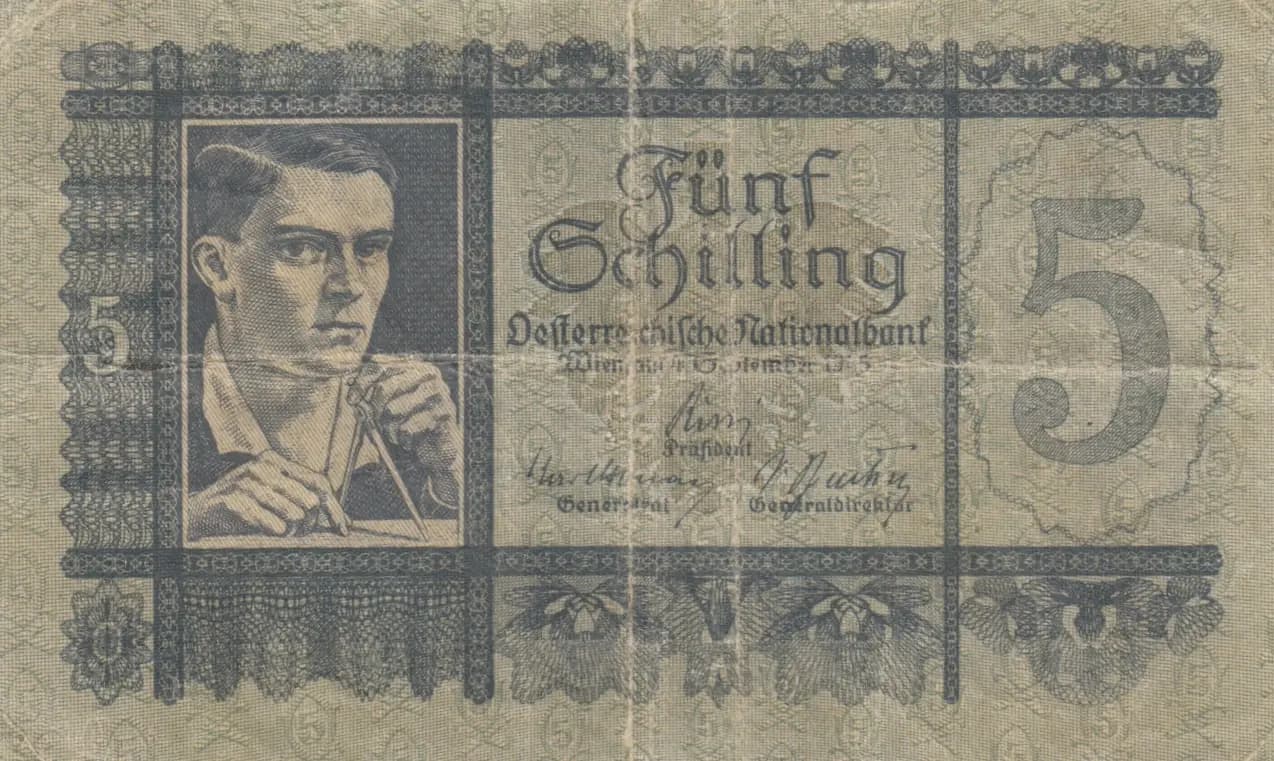 5 shillings 1945 from Austria, P-121 (1945) — image 1