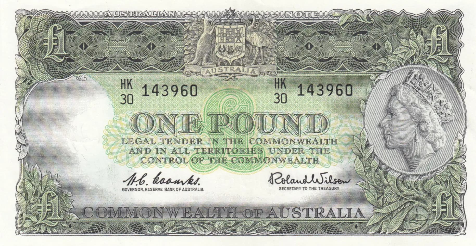 1 pound 1961 from Australia, P-34 (1961) — image 1