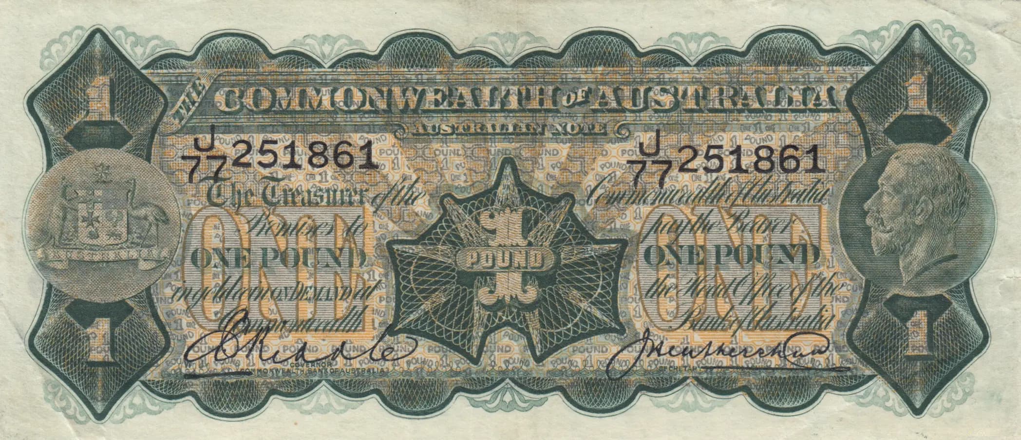 1 pound 1937 from Australia, P-16c