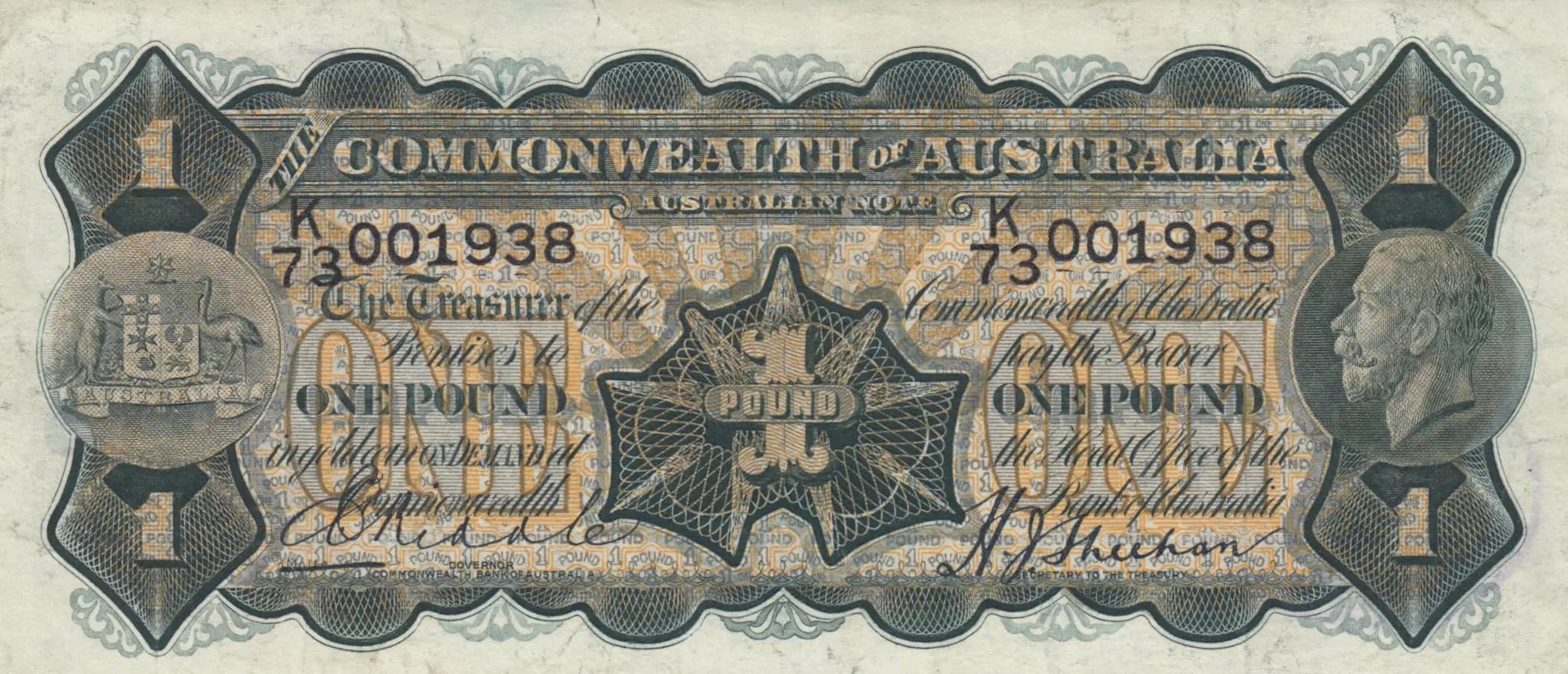 1 pound 1937 from Australia, P-16d