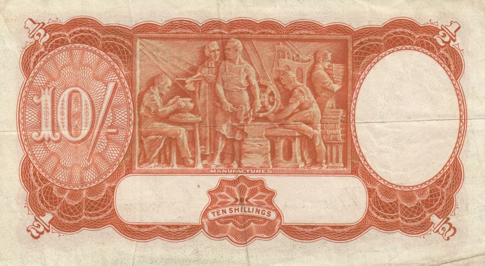 10 shillings= 1/2 pounds 1939 from Australia, P-25a (1939) — image 2