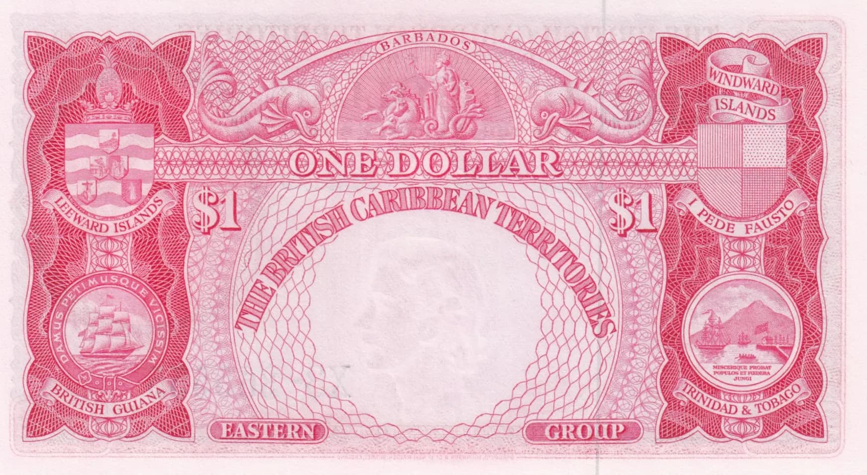 1 dollar 1961 from British Caribbean Territories, P-7c (1961) — image 2