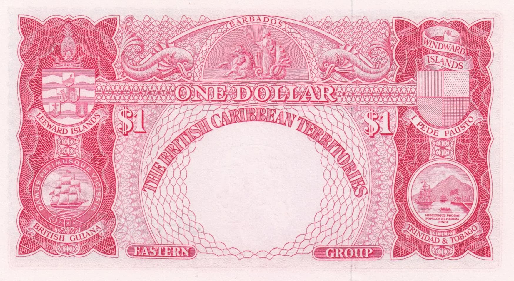 1 dollar 1962 from British Caribbean Territories, P-7c (1962) — image 2