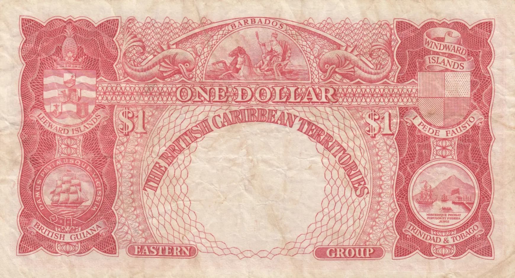 1 dollar 1950 from British Caribbean Territories, P-1 (1950) — image 2