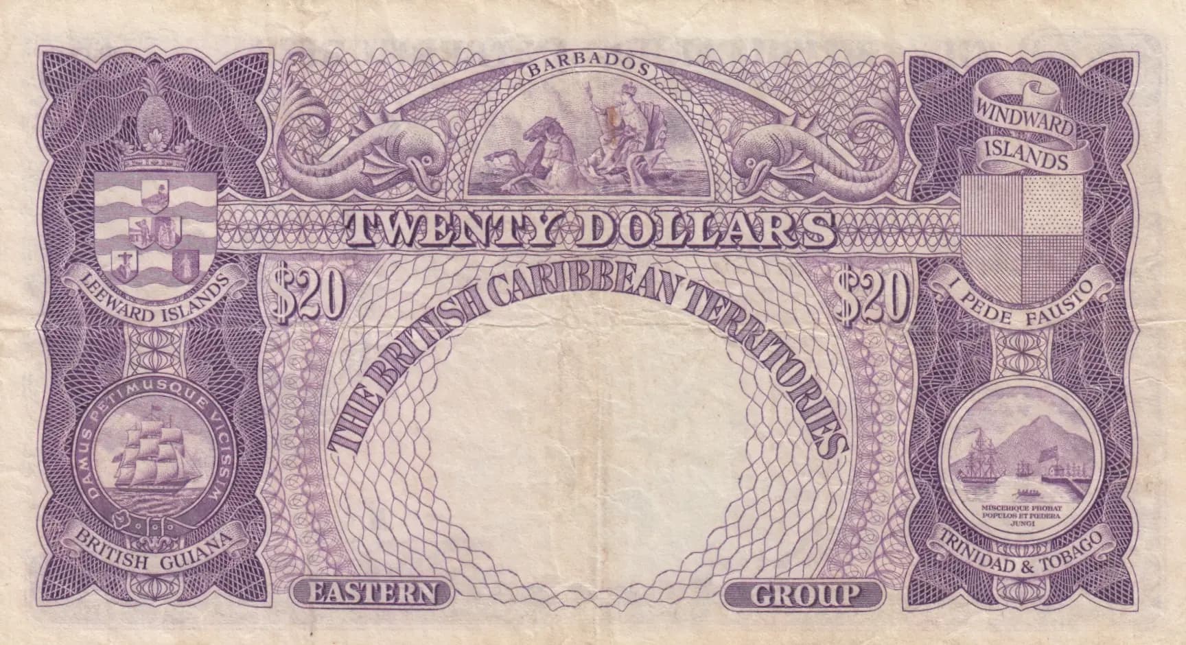 20 dollars 1951 from British Caribbean Territories, P-5 (1951) — image 2