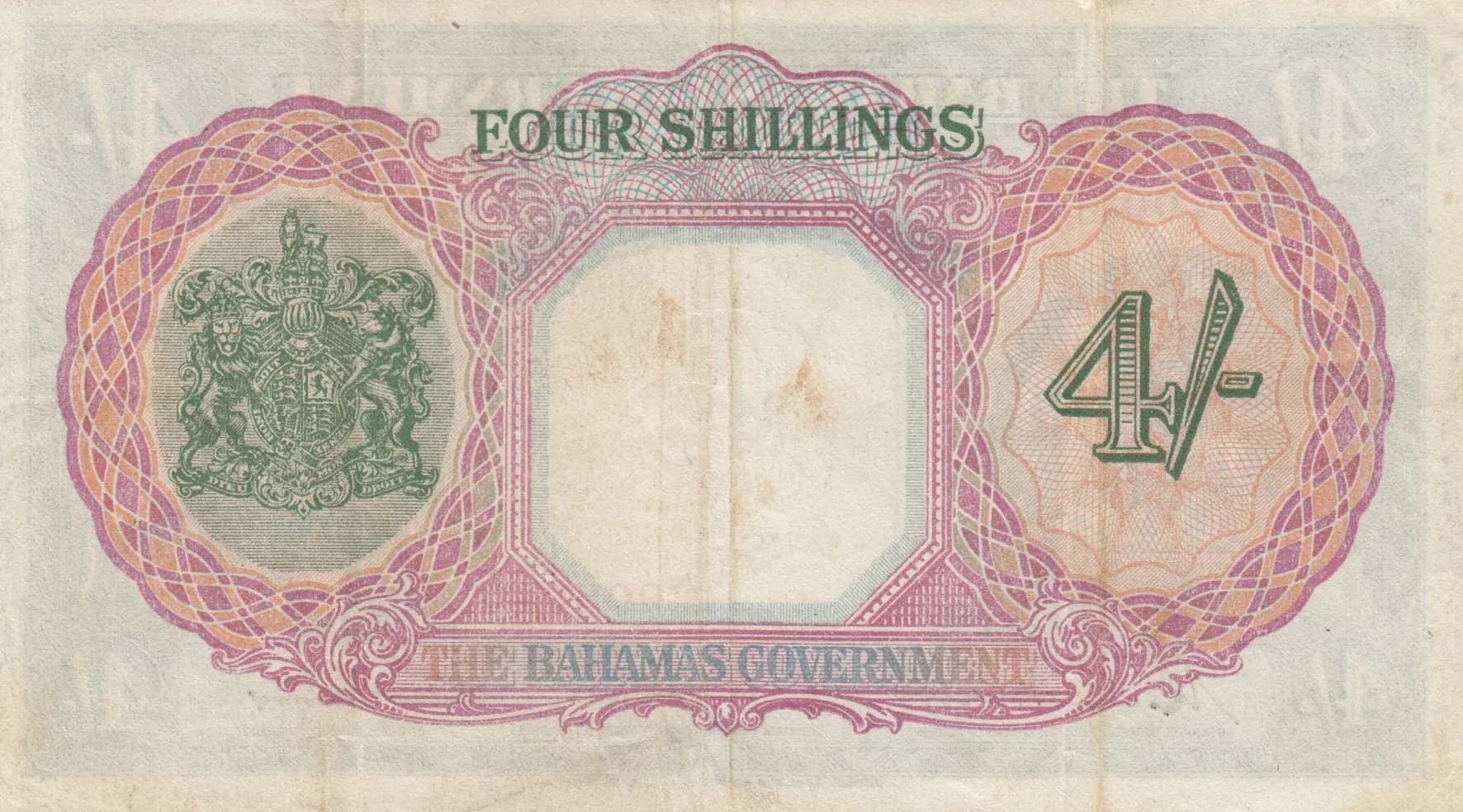 4 shillings 1936 from Bahamas, P-9b (1936) — image 2