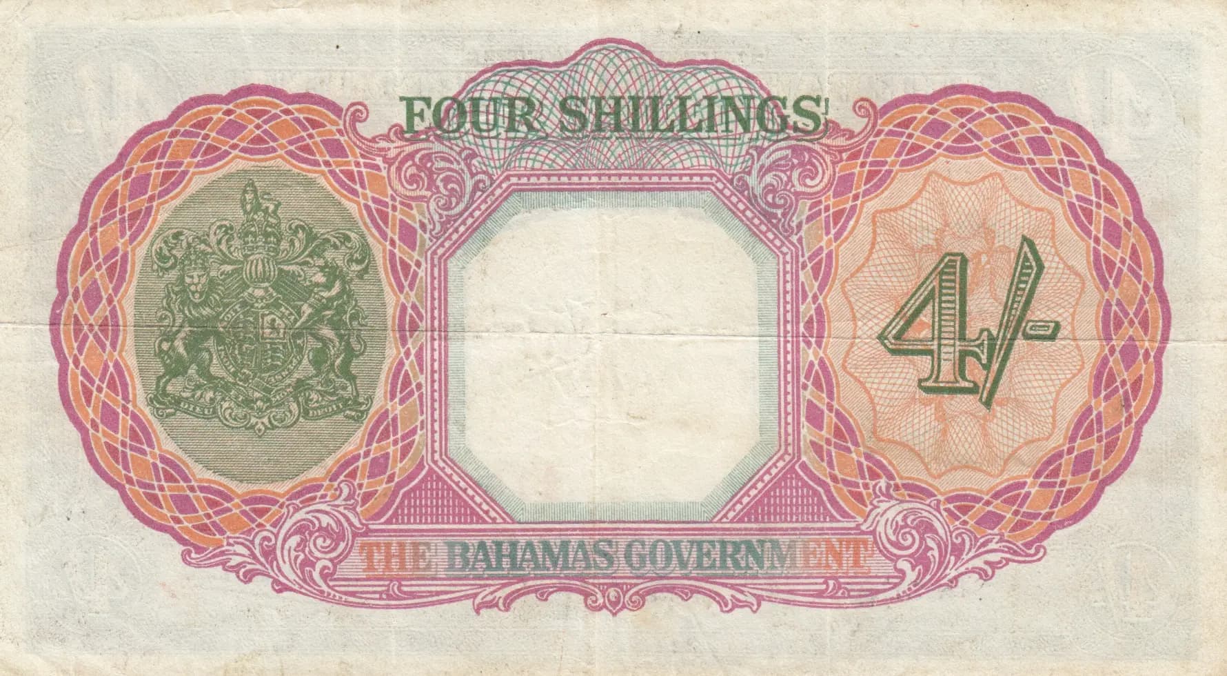 4 shillings 1936 from Bahamas, P-9e (1936) — image 2
