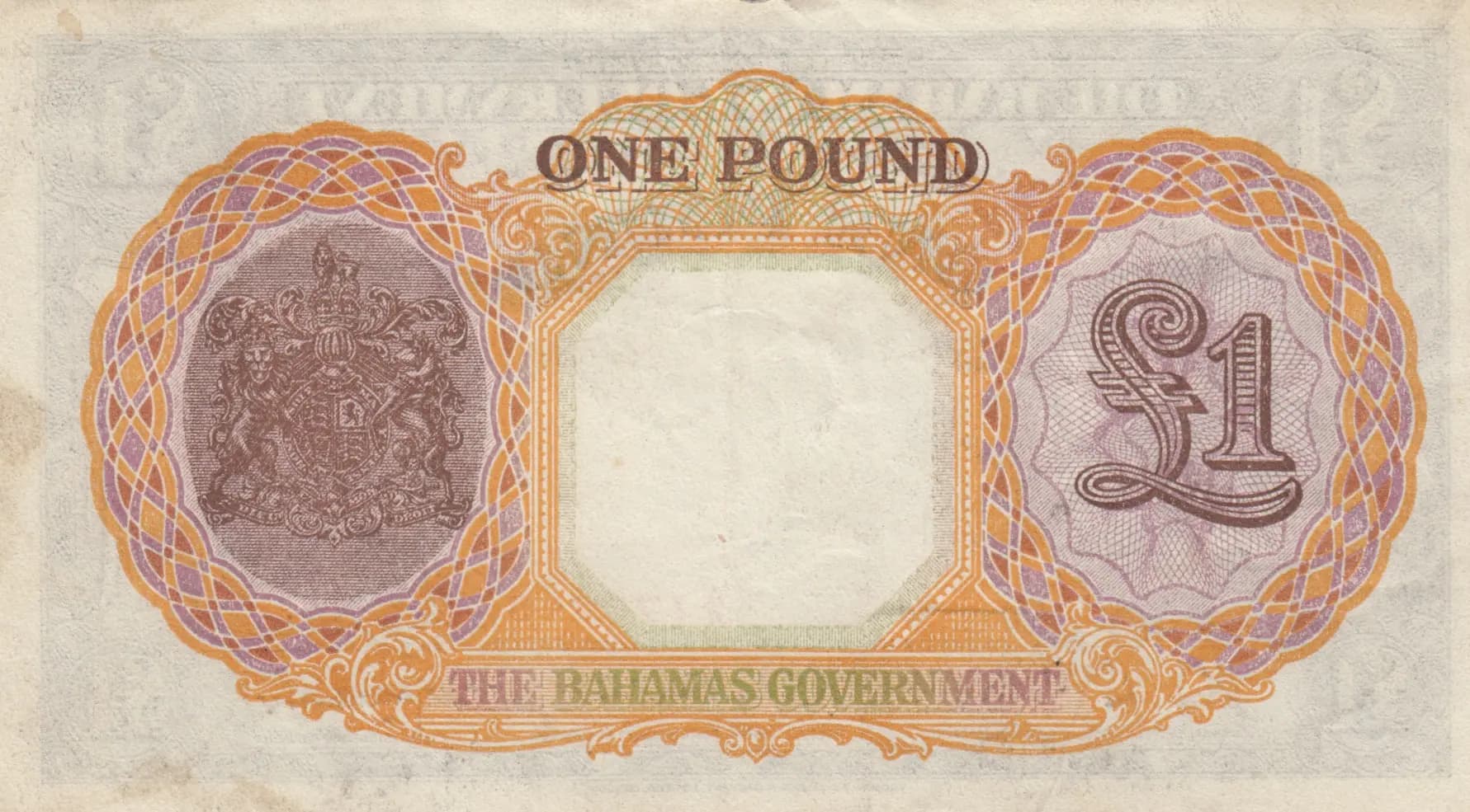 1 pound 1936 from Bahamas, P-11b (1936) — image 2
