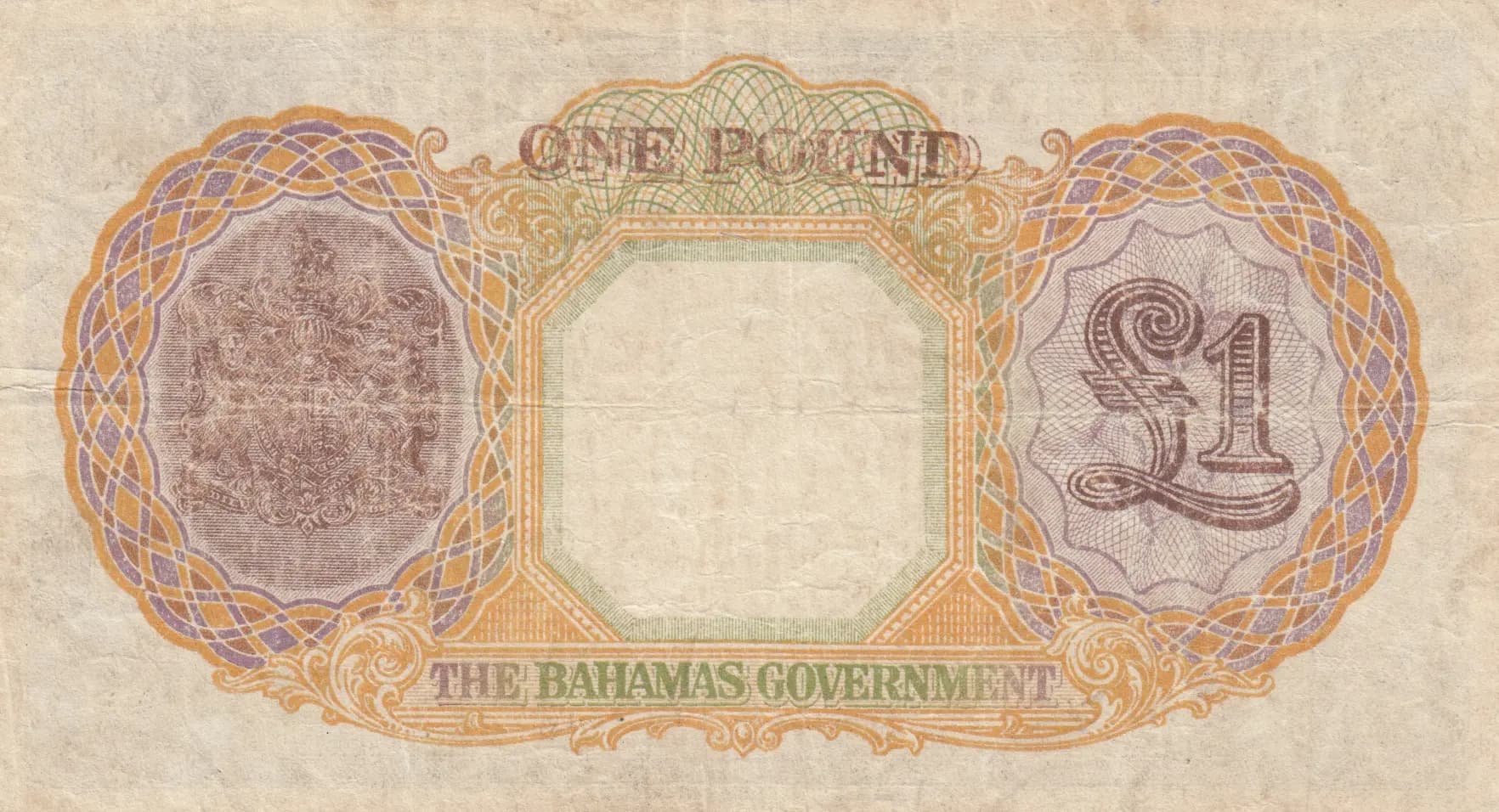1 pound 1936 from Bahamas, P-11d (1936) — image 2