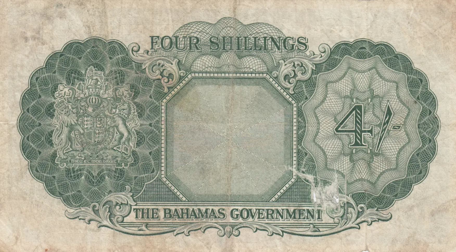 4 shillings 1953 from Bahamas, P-13c (1953) — image 2