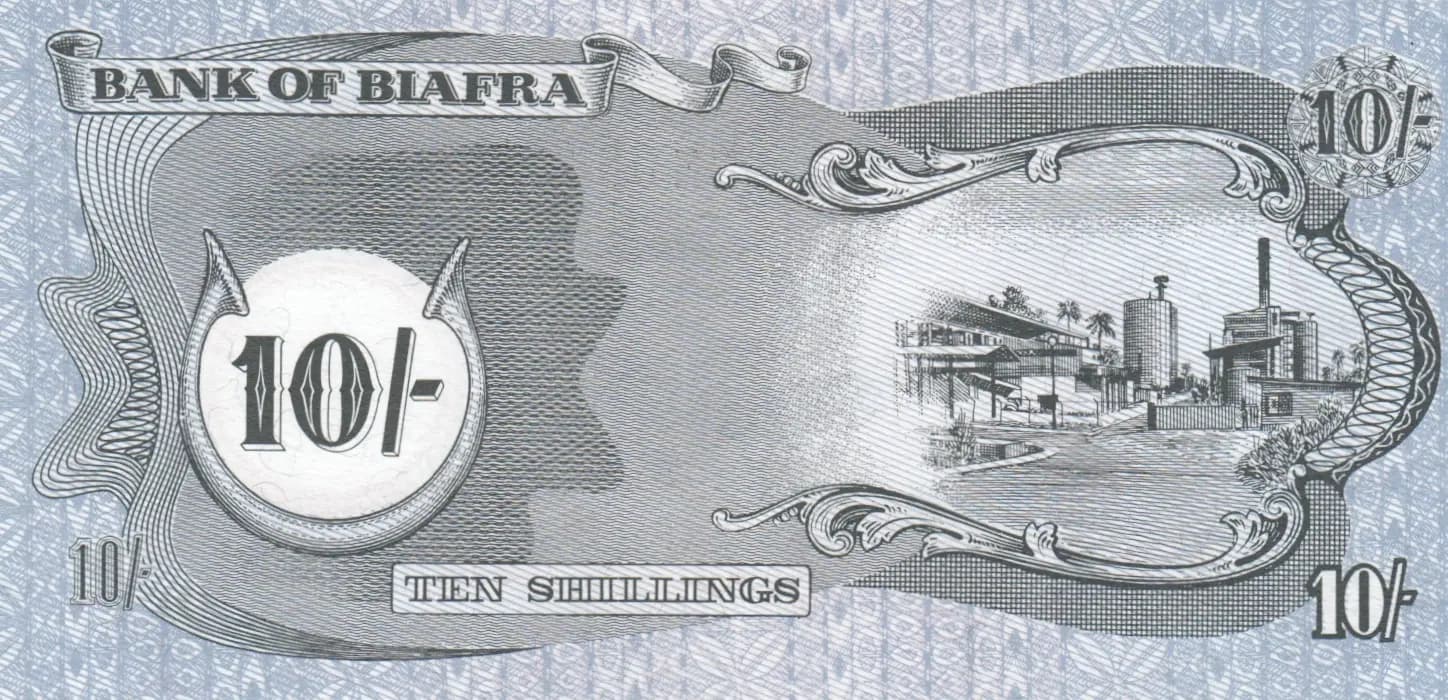 10 shillings 1969 from Biafra, P-4 (1969) — image 2