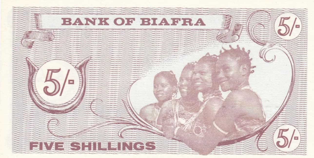 5 shillings 1968 from Biafra, P-1 (1968) — image 2