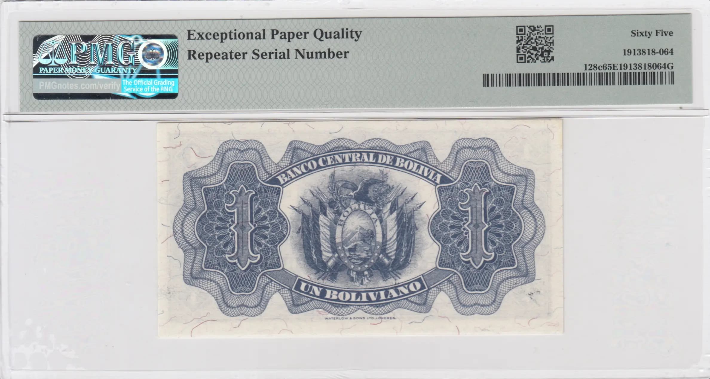 1 bolivano 1928 from Bolivia, P-128 (1928) — image 2