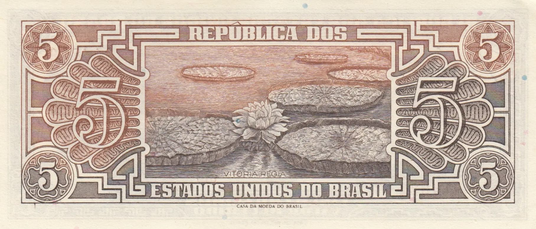 5 cruzeiros 1961 from Brazil, P-166a (1961) — image 2