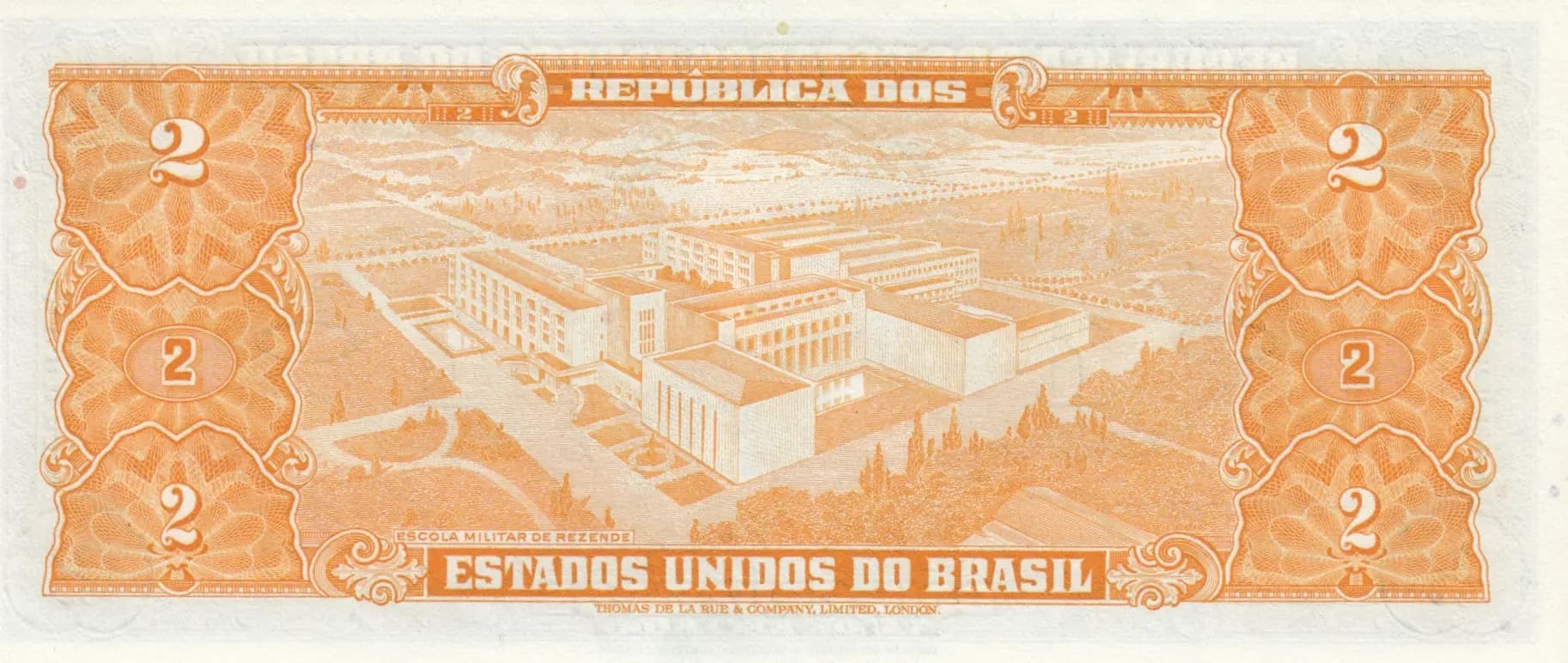 2 cruzeiros 1956 from Brazil, P-157Ac (1956) — image 2