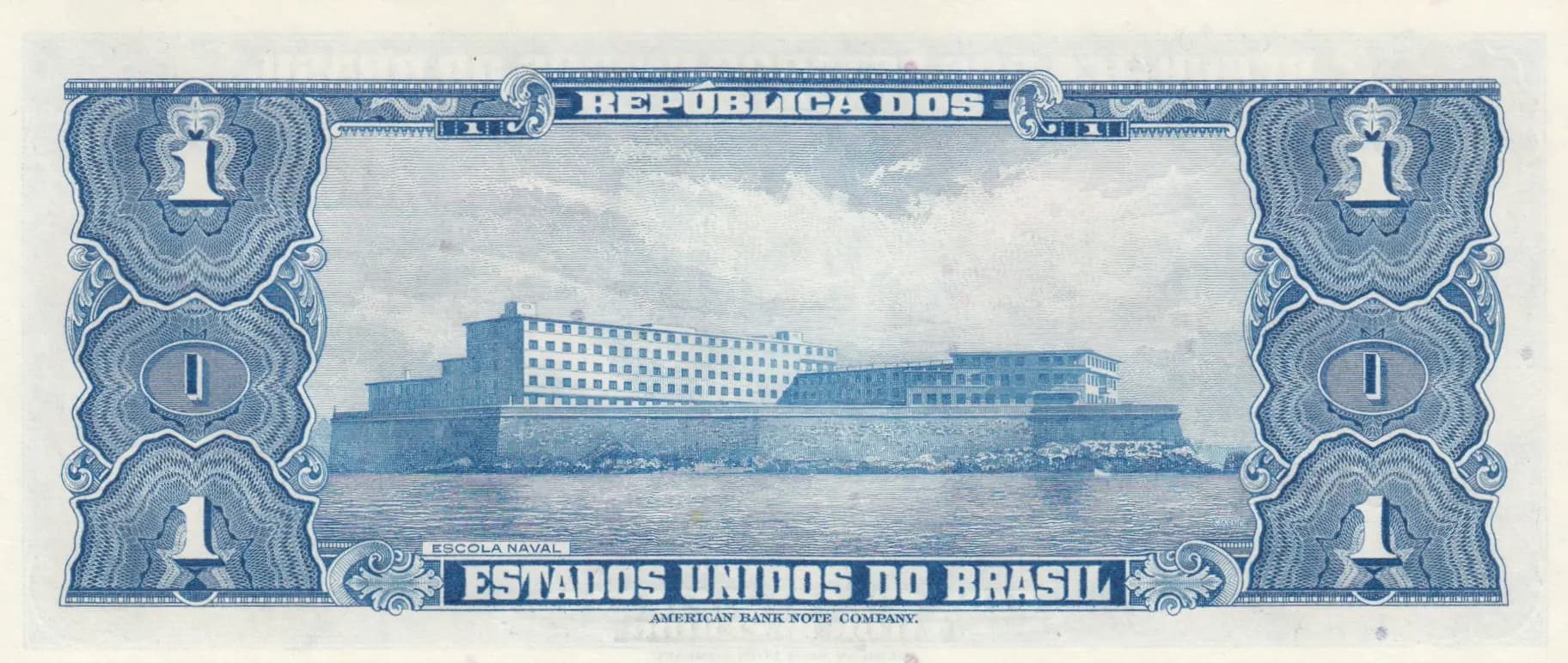1 cruzeiro 1954 from Brazil, P-150b (1954) — image 2