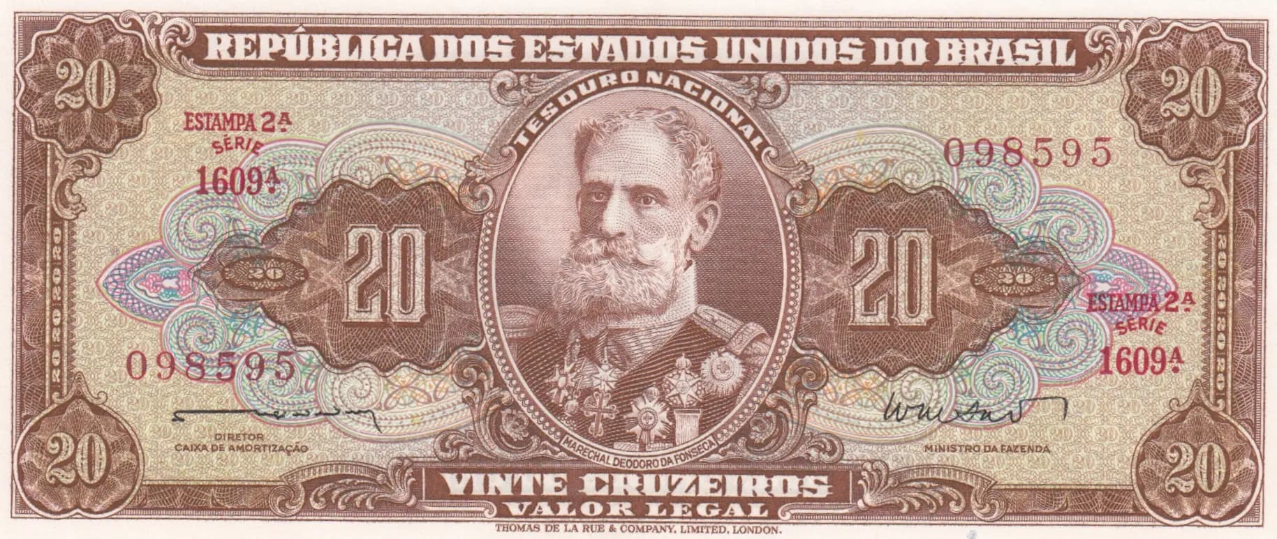 20 cruxeiros 1962 from Brazil, P-178 (1962) — image 1