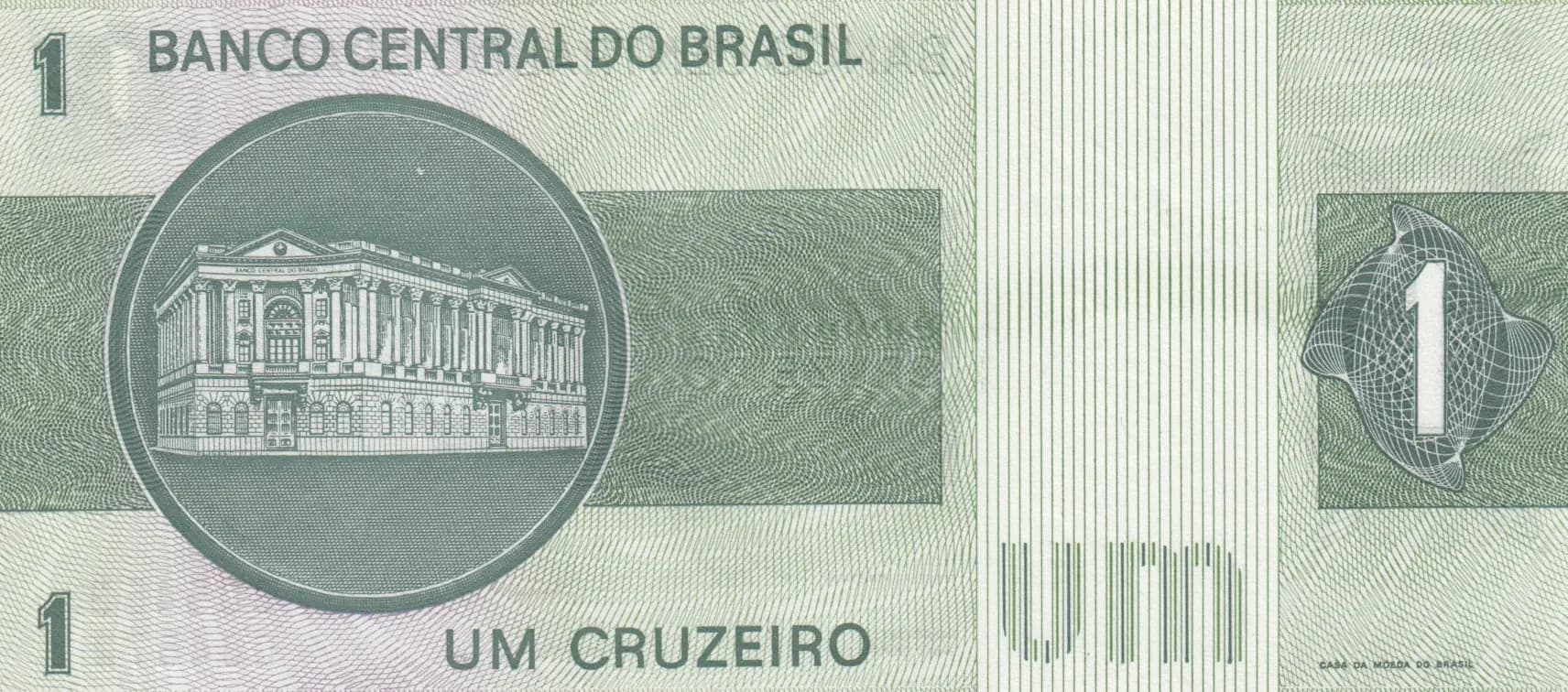 1 cruzeiro 1975 from Brazil, P-191Ab (1975) — image 2