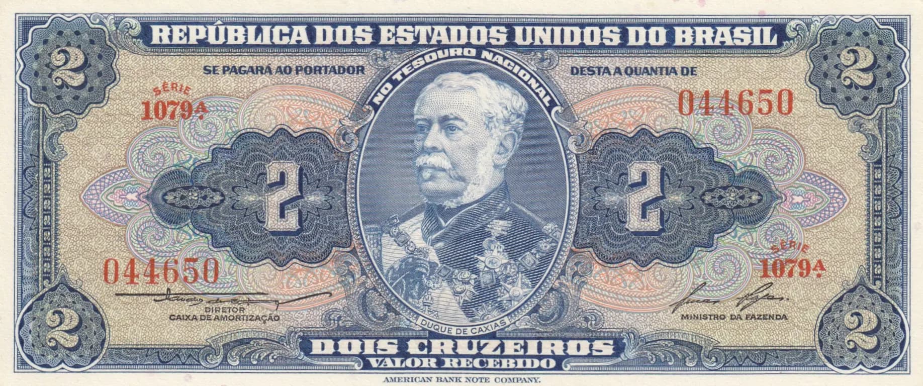 2 cruzeiros 1956 from Brazil, P-151b