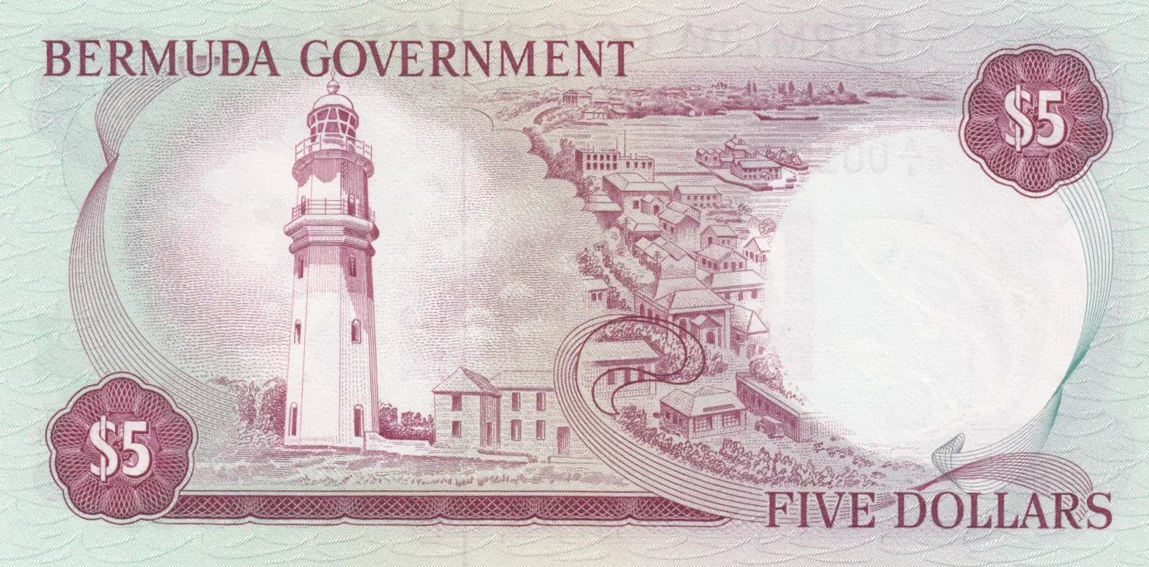 5 dollars 1970 from Bermuda, P-24 (1970) — image 2