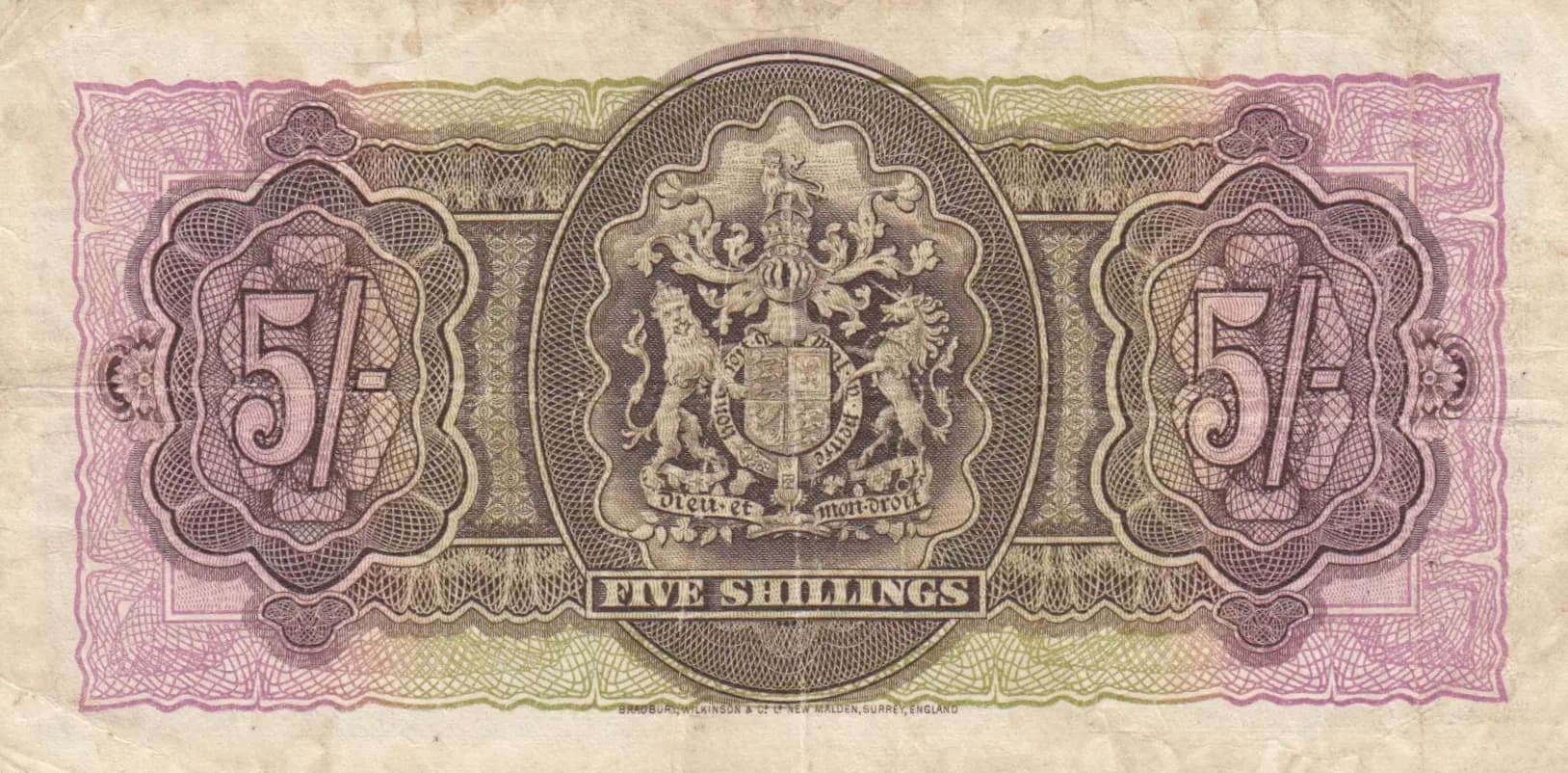 5 shillings 1937 from Bermuda, P-8b (1937) — image 2