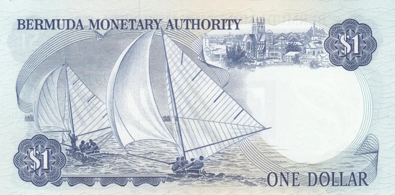 1 dollar 1975 specimen from Bermuda, P-28as (1975) — image 2