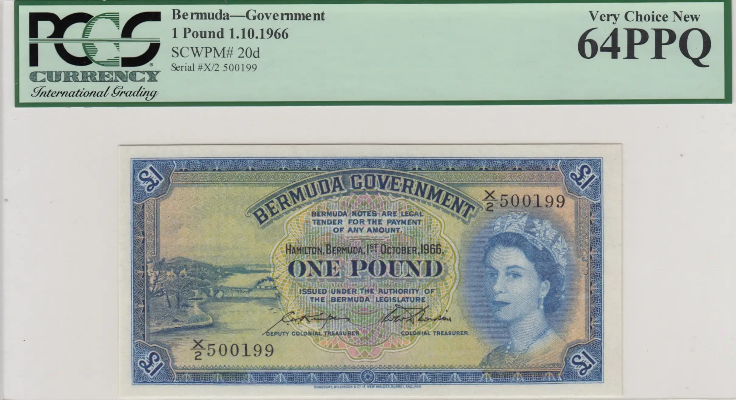 1 pound 1966 from Bermuda, P-20d