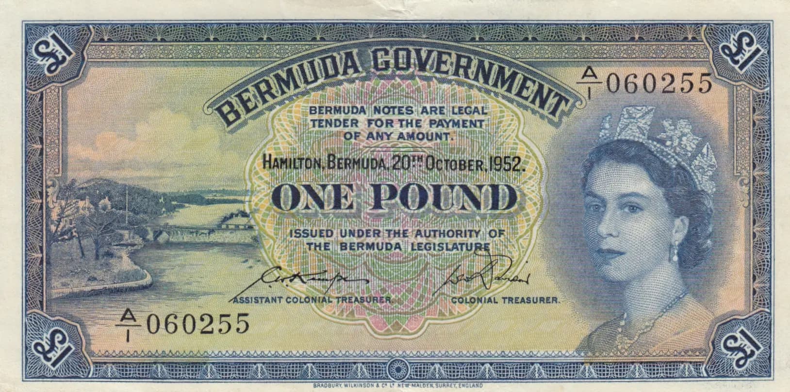 1 pound 1952 from Bermuda, P-20a (1952) — image 1