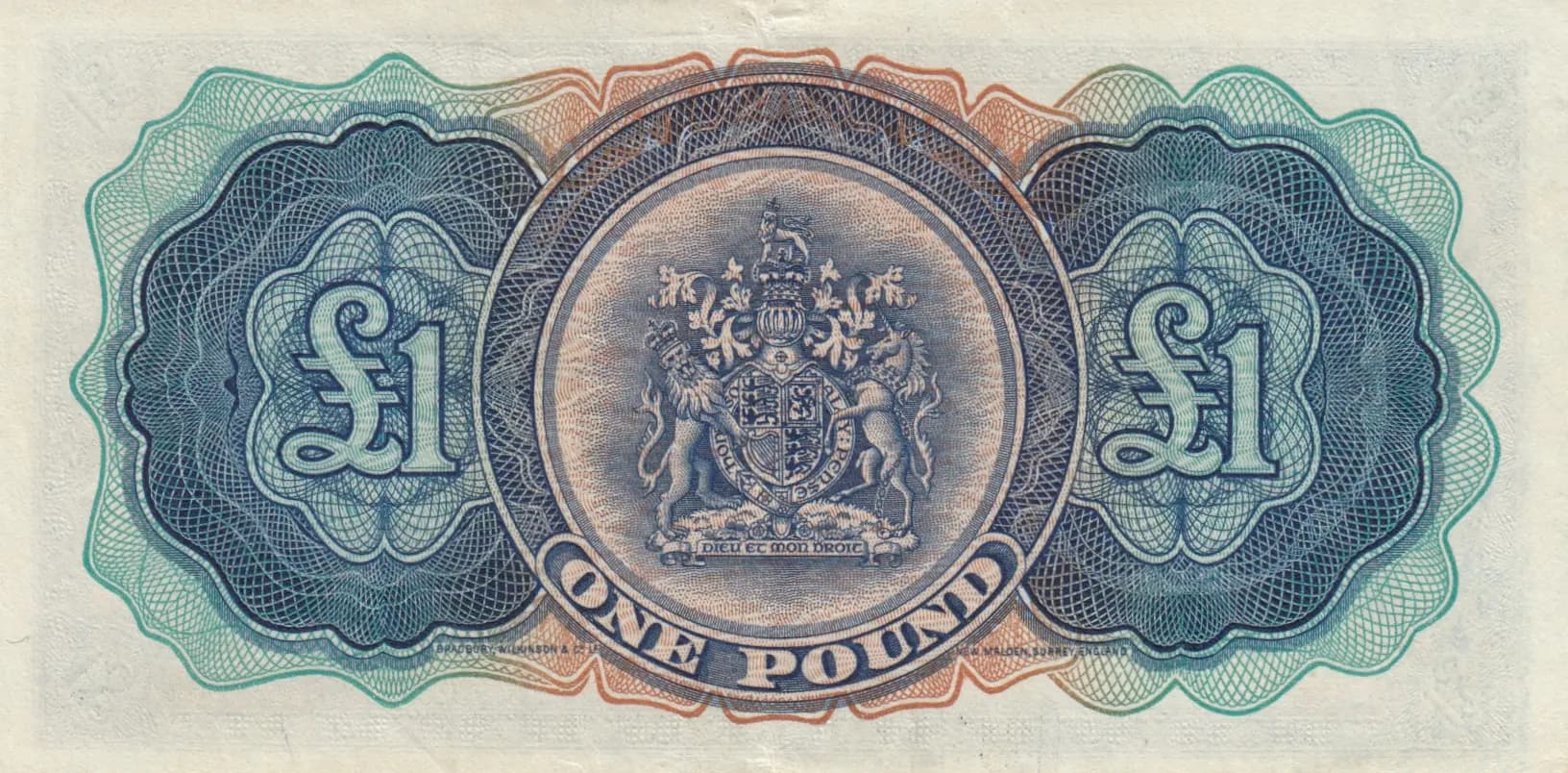 1 pound 1952 from Bermuda, P-20a (1952) — image 2