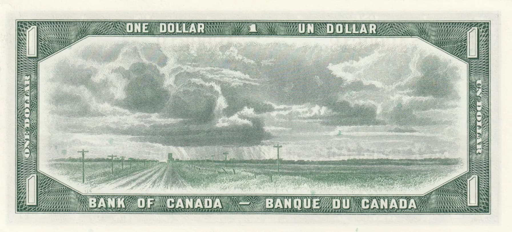 1 dollar 1954 from Canada, P-74b (1954) — image 2