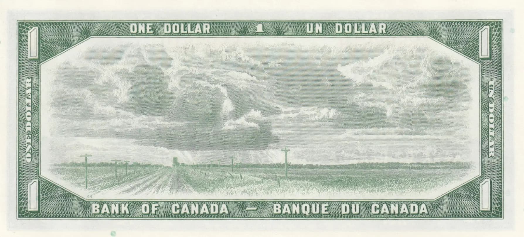 1 dollar 1954 from Canada, P-75b (1954) — image 2