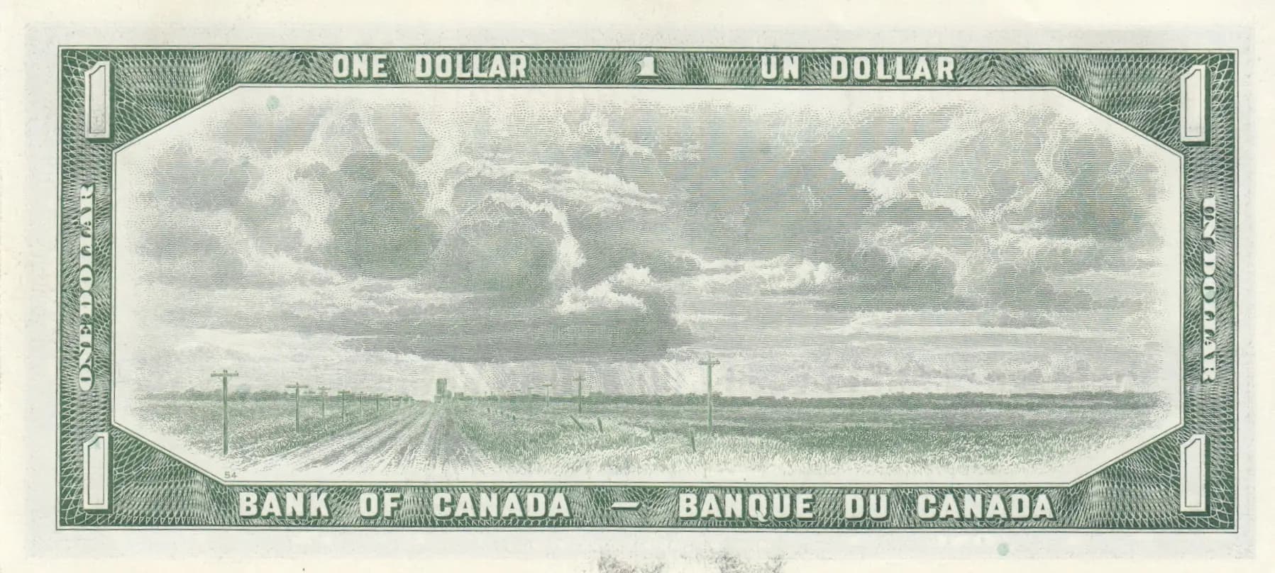 1 dollar 1954 replacement from Canada, P-75b* (1954) — image 2