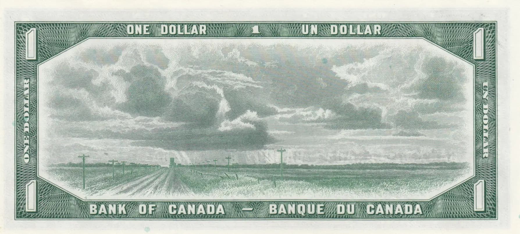 1 dollar 1954 "devil's face" from Canada, P-66 (1954) — image 2