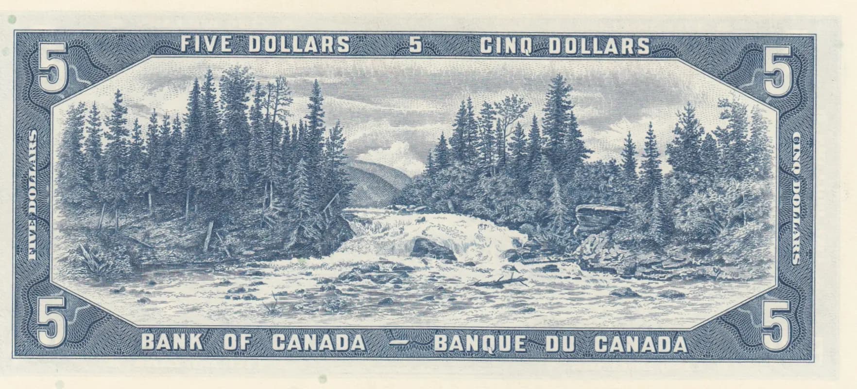 5 dollars 1954 from Canada, P-77b (1954) — image 2