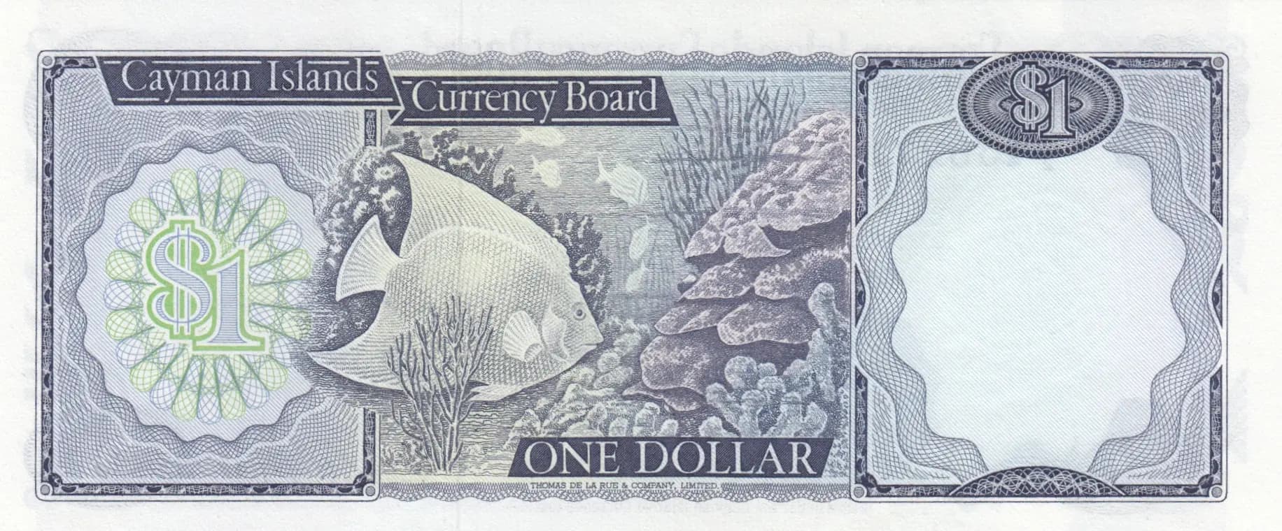 1 dollar 1971 from Cayman Islands, P-1b (1971) — image 2