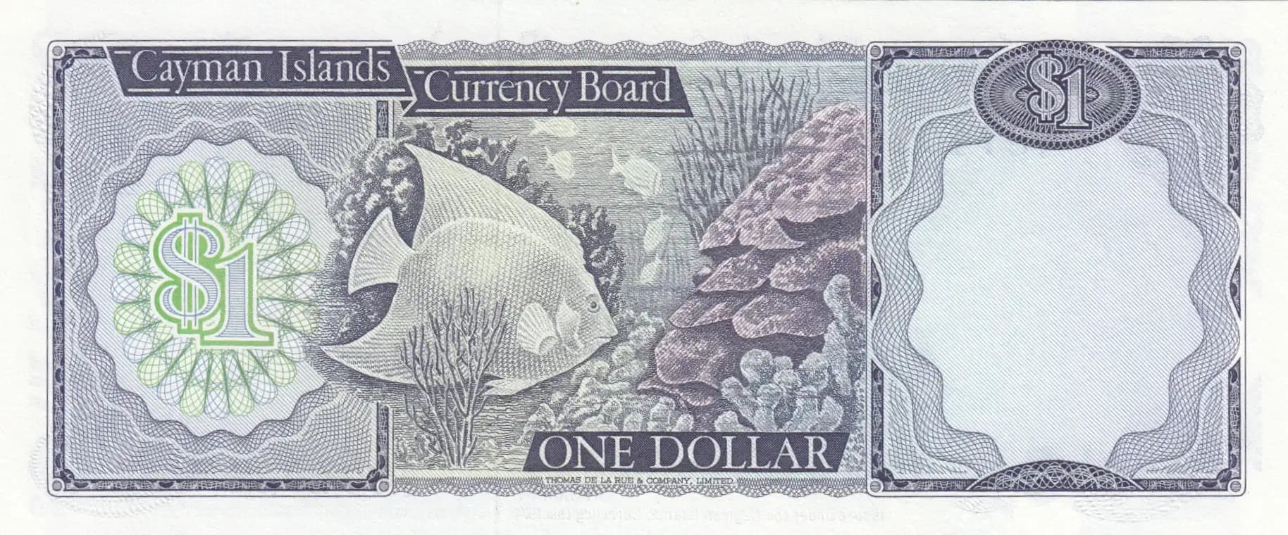 1 dollar 1974 from Cayman Islands, P-5b (1974) — image 2