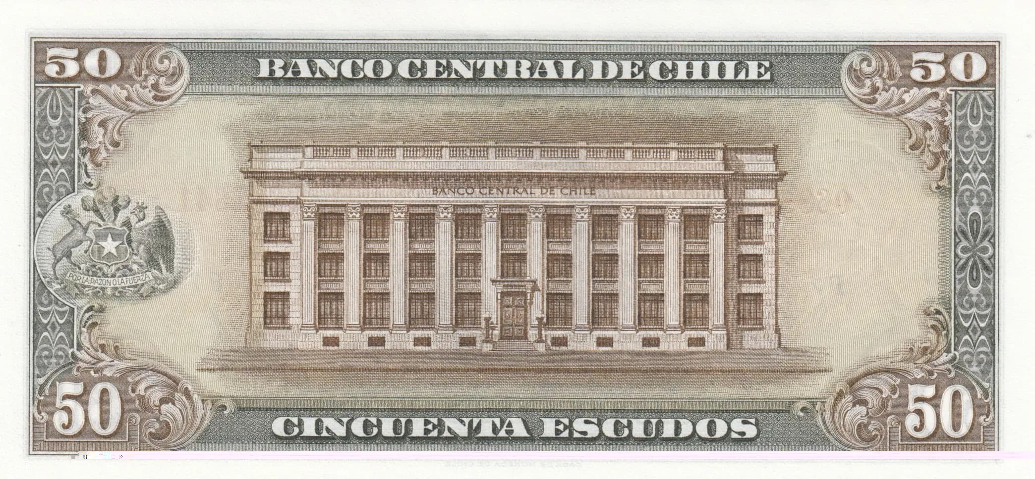 50 escudos 1962 from Chile, P-140b (1962) — image 2