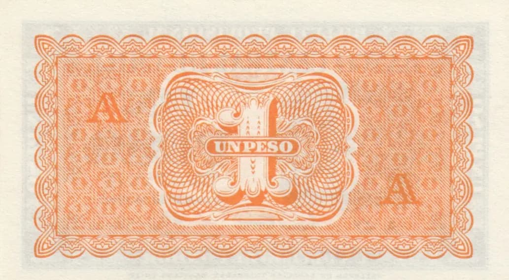 1 peso 1943 from Chile, P-90a (1943) — image 2