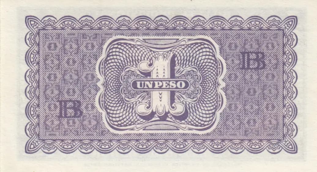 1 peso 1943 from Chile, P-90b (1943) — image 2