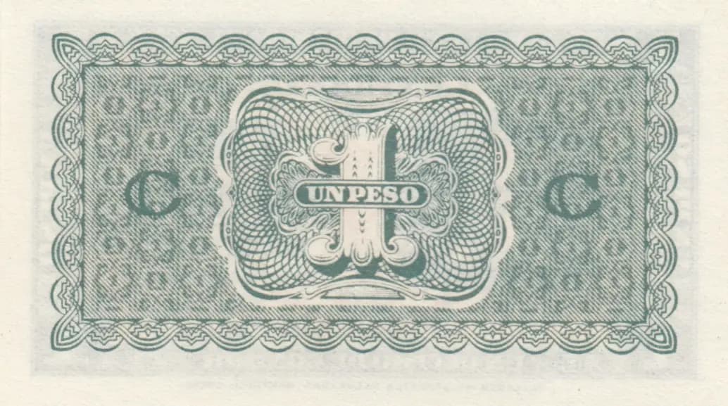 1 peso 1943 from Chile, P-90c (1943) — image 2